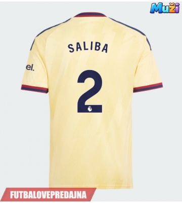 Lacne Muži Futbalové dres Arsenal William Saliba #2 2026-27 Krátky Rukáv - Tretina